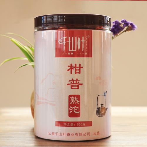 千山叶 柑普熟沱熟茶 500克/罐